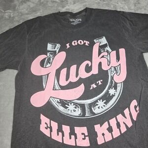Elle King A Freaking Men Tour 2023 T Shirt Small Gray Concert Graphic Tee NWOT